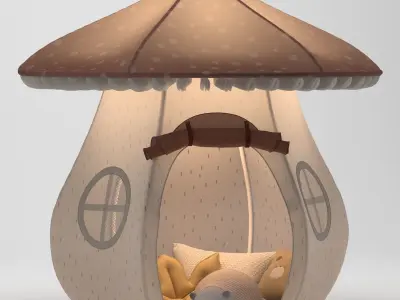 Mushroom Play tent 3D model