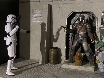 MANDALORIAN NEVARRO DIORAMA 3D print model