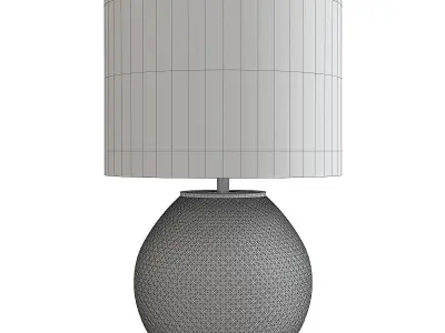  Permelia Grey Hobnail Glass Table Lamp Low-poly 3D model