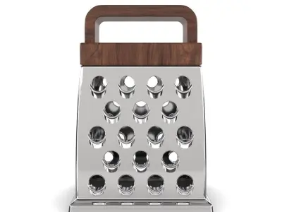 Grater wooden Low-poly 3D model