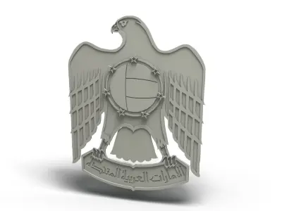 Emblem of the United Arab Emirates  3D model