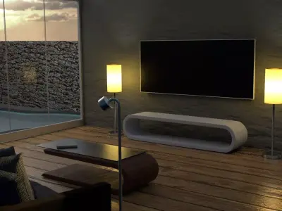 Living Room 3D Model 3D model