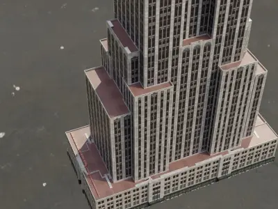 The Empire State Building Low-poly 3D model