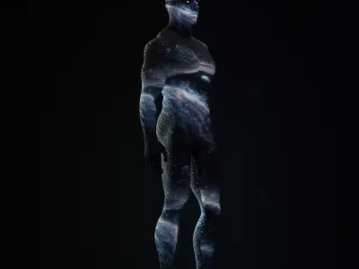 Cosmic Character 3D Model Low-poly 3D model