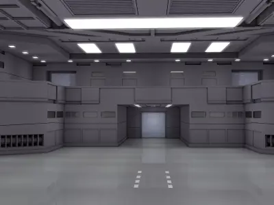 Sci Fi Interior Room 3D model get