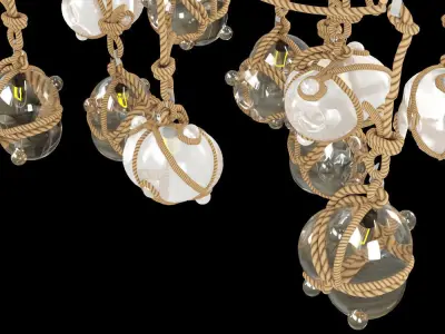 Knotty Bubbles Chandelier 3D model