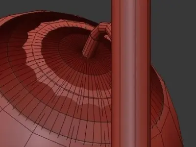 Untitled three spheres hanging from light fixture 3D model