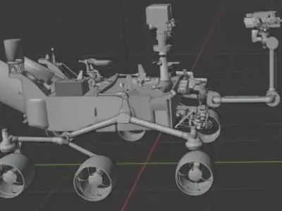 NASA Curiosity Mars Rover  High Quality 3D Model 3D model