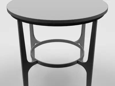 Bernhardt - Avondale Round Metal End Low-poly 3D model