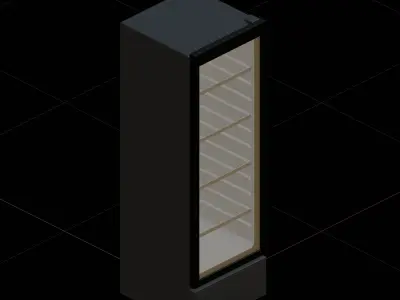 Medium Showcase Display Cooler 3D model