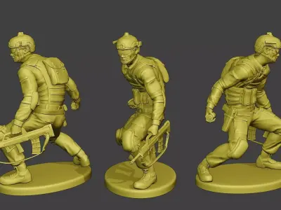 China Actual Special Forces PAP 0017 3D print model