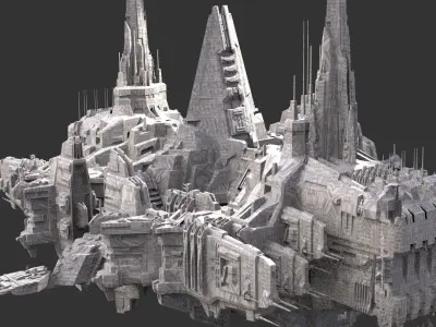 District 10 Mothership Design 5  3D model