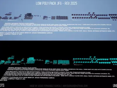 Low Poly Pack JFG - Rev 2025 Low-poly 3D model