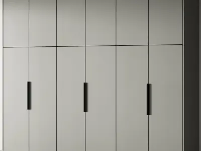 232 cabinet furniture 09 modular wardrobe cupboard 05 3D model