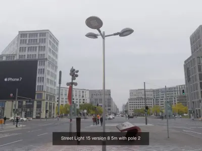 Street Light 15 with pole 2 3D Model Pack