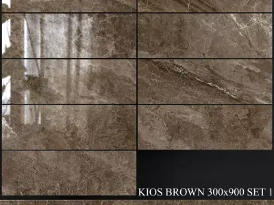 Yurtbay Seramik Kios Brown 300x900 Set 1 3D model