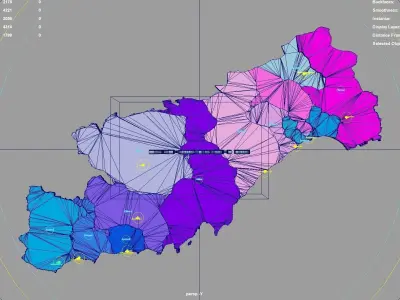 Mersin  Mediterranean Region  Turkey map region geography 3D model