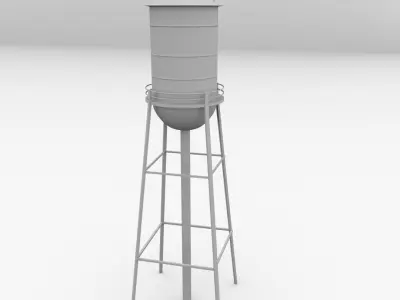 Water Tower 3D model
