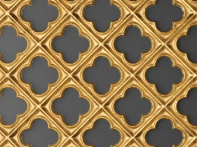 Panel lattice grille 3D 58 3D model