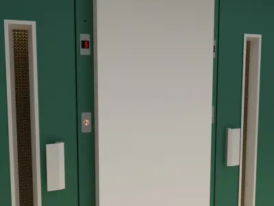 European vintage elevator 3D model