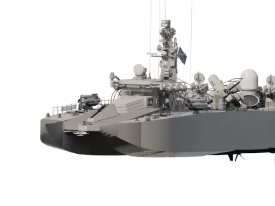 GREEK NAVY FAST ATTACK MISSILE PATROL BOAT 3D model