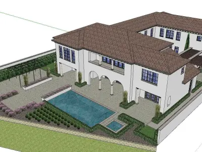 Nobility-History-Castle-Villa-032 architectural house 3D model