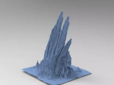 Ancient Athena Mountain 1 3D model