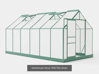 Collection of Greenhouse Venus 7500 Poly - 3 Models 3D Model Pack