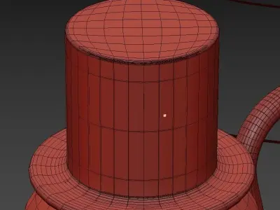 Decorative LED lights Nordic modern wood table lamp bedroom 3D model