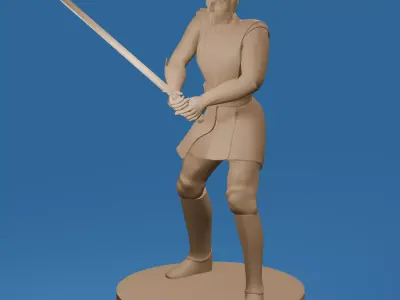 Cartoon Space Knight Hero 3D print model