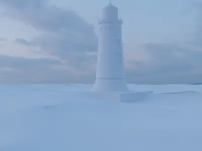 Lighthouse 3D model 8