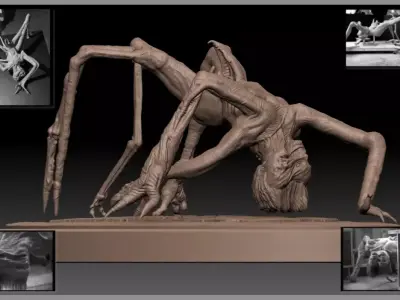 The Thing 2011 - The Splitface original concept 3D model