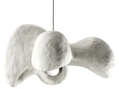 Ovorepository illuminated sculpture Low-poly 3D model