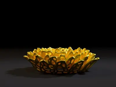 The flower 3D print model