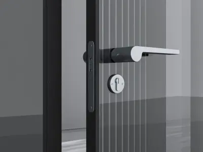 Aluminium door 122 3D model