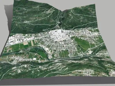 Cityscape Morbegno Italy 3D model