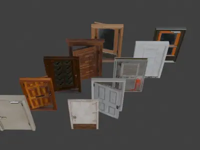 Doors asset pack  3D model