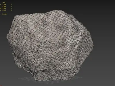 Rock M07A Low-poly 3D model