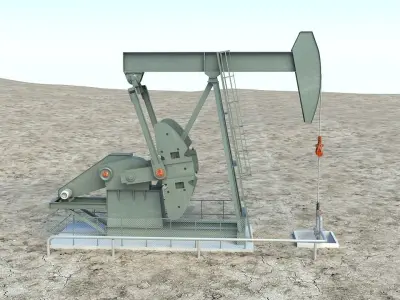Oil Pump Jack 3D model