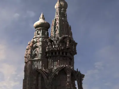 Sardis Great Persian Rocks 3D model