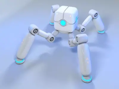four legs robot 3D model purchase