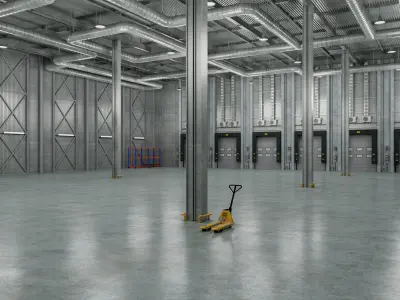 Warehouse Logistic 9 interior 3D model