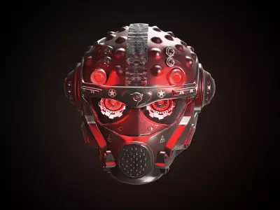CYBERHEAD space helmet in fortnite Low-poly 3D model
