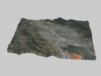 San Jose City Low-poly 3D model