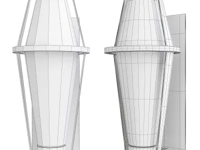 Prospect Up Light Wall Sconce Low-poly 3D model