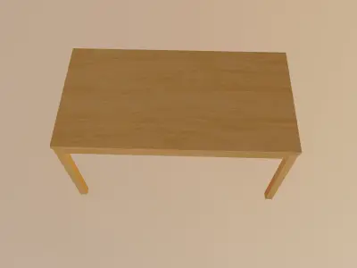 Table Low-poly 3D model
