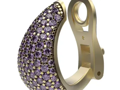 Earrings Pave 3D print model