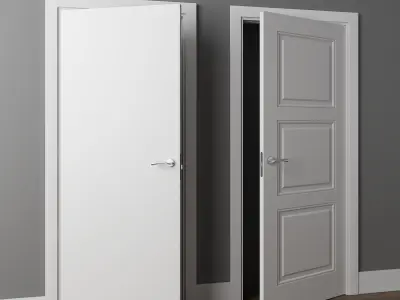 Doors Union Riviera p flat and 126p 3D model