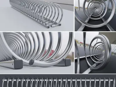 All Bicycle Stands 3D Model Pack