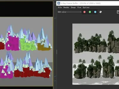 4 Tianzi Mountain Assets-4 3D model